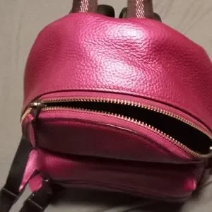 Coach | Bags | Coach Pink Metallic Mini Backpack | Poshmark display picture 3